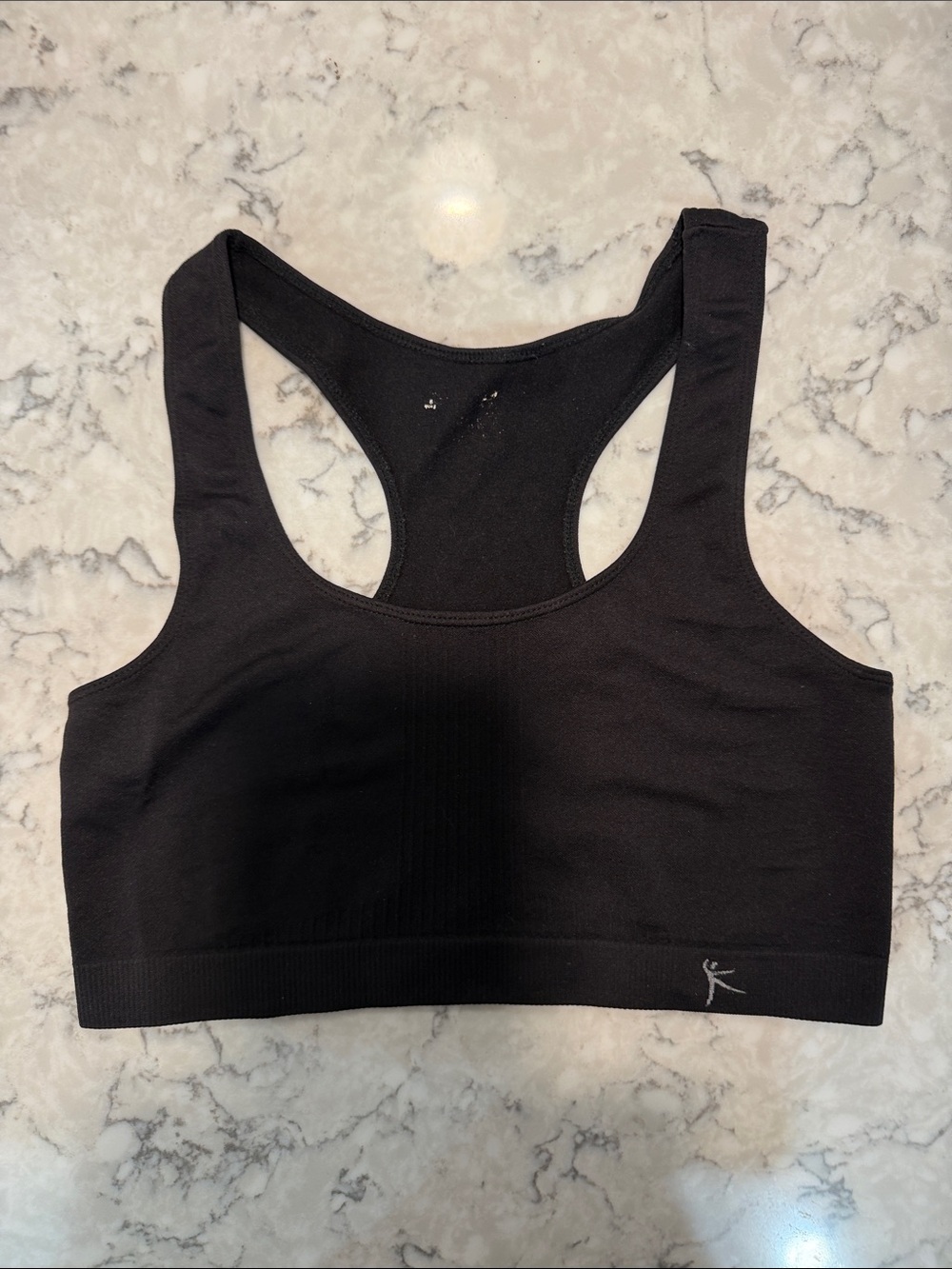 Danskin Black Seamless Racerback Sports Bra/SizeXXL/Bought to fit a Medium